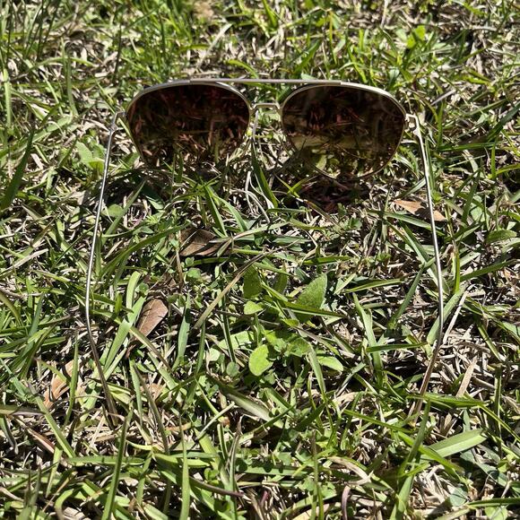 DIFF Eyeware Gold Tone Aviator Sunglasses DASH BG-CG16 PRC Metal Frames - Picture 5 of 7